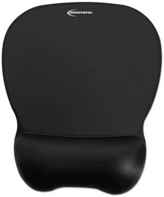Alt view image 11 of 13 - Innovera IVR51450 Black Gel Mouse Pad with Wrist Rest