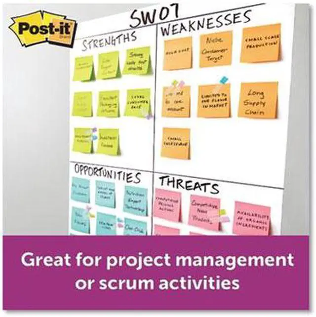 Alt view image 10 of 20 - Post-it Note Pads Office Pack 3 x 3 Canary/Miami 90/Pad 24 Pads/Pack 65424SSCYM