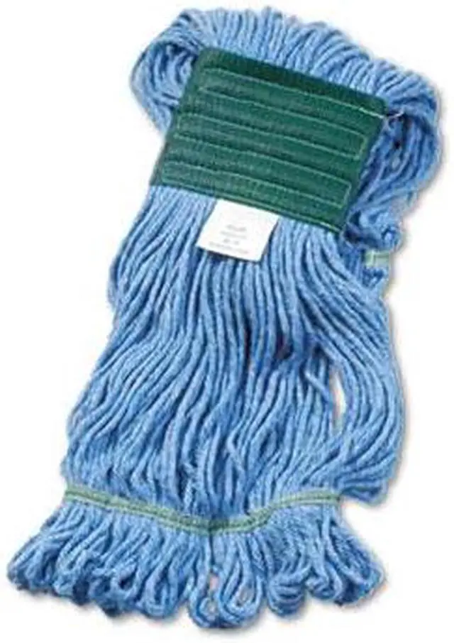 Alt view image 17 of 20 - Boardwalk Super Loop Wet Mop Head Cotton/Synthetic Medium Size Blue 502BLEA