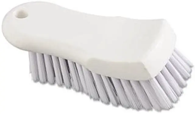 Alt view image 9 of 11 - Boardwalk Scrub Brush White Polypropylene Fill 6" Long White FSCBWH