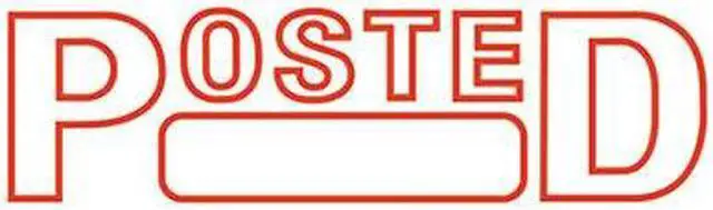 Alt view image 4 of 4 - Cosco 035351 Red 1-1/2 x 9/16 2000 PLUS Green Line  Posted Message Stamp