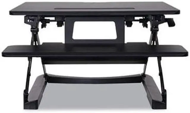 Alt view image 19 of 20 - Alera AdaptivErgo Sit-Stand Lifting Workstation 26 3/4 x 31 x 19 5/8 Black