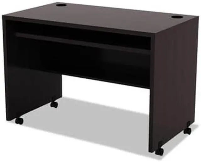 Alt view image 12 of 17 - Alera Valencia Series Mobile Workstation Desk, 41 3/8 X 23 5/8x 29 5/8, Espresso