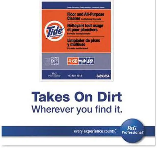 Alt view image 11 of 12 - Tide 36 lb. Floor Cleaner, 1 EA 36 lb. White   PGC 02364