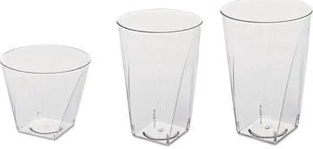 Alt view image 7 of 8 - WNA Classicware Tumblers 9 oz Plastic Clear 16/Bag RSCCR91516PK