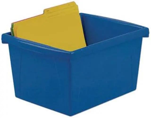 Alt view image 6 of 6 - Storex Storage Bins, 10 x 12 5/8 x 7 3/4, 4 Gallon, Assorted Color, Plastic (61514U06C)