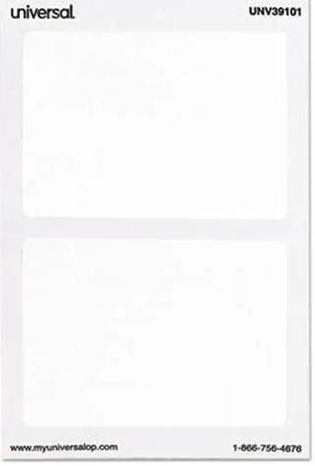 Alt view image 3 of 3 - Self-Adhesive Name Badges, 2 x 3-3/8, Red, 100/Pack