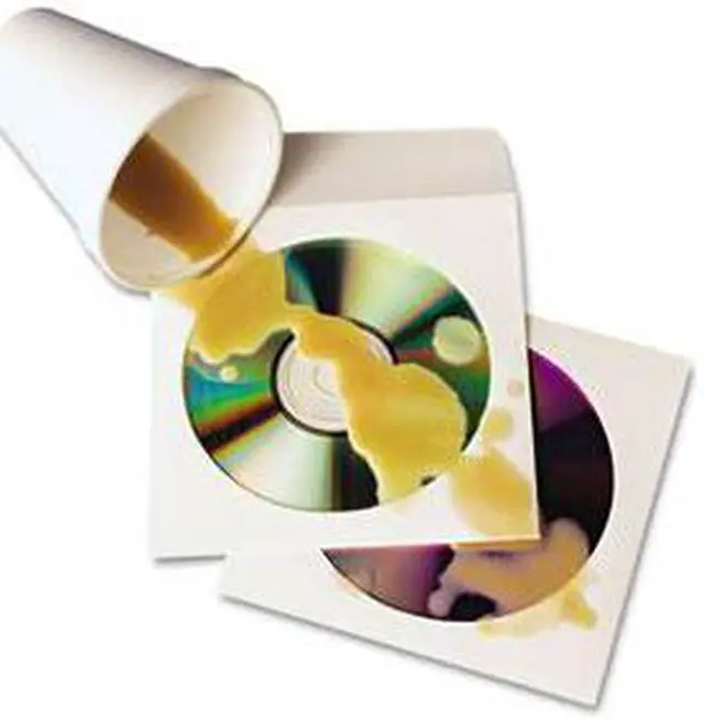 Alt view image 6 of 13 - Quality Park Tech-No-Tear Poly/Paper Cd/Dvd Sleeves, 100/Box 77203