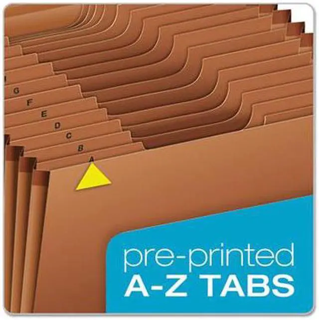 Alt view image 17 of 20 - Pendaflex Heavy-Duty Expanding File 21 Pockets 1/3 Tab Legal Brown R119ALHD