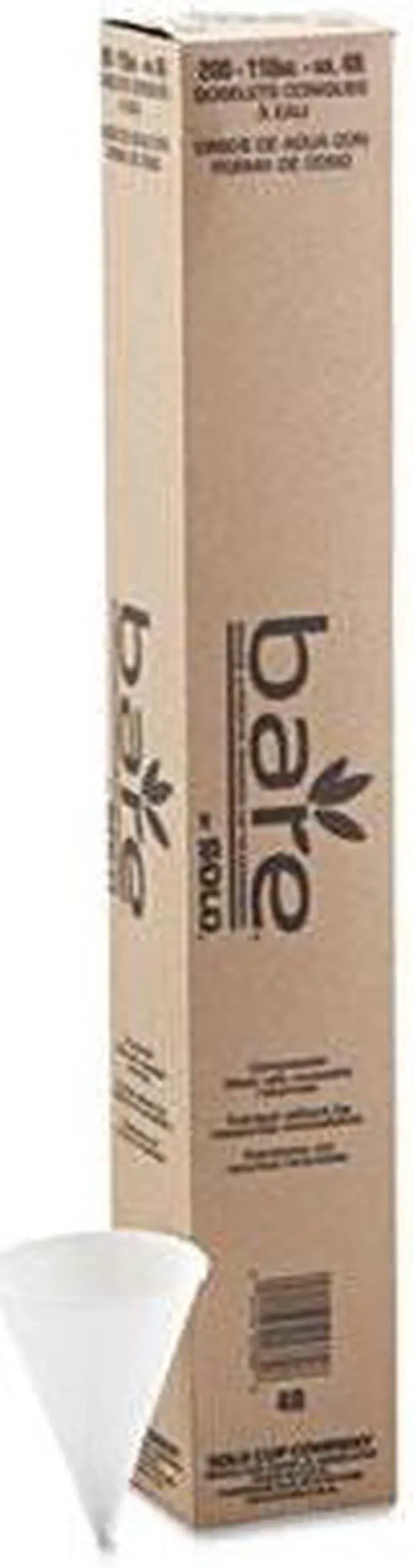 Alt view image 4 of 8 - Cone Water Cups, Paper 4oz, Rolled Rim, White, 200/Pack