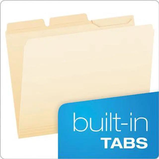 Alt view image 3 of 12 - Pendaflex Ready-Tab File Folders 1/3 Cut Top Tab Letter Manila 50/Pack 42336