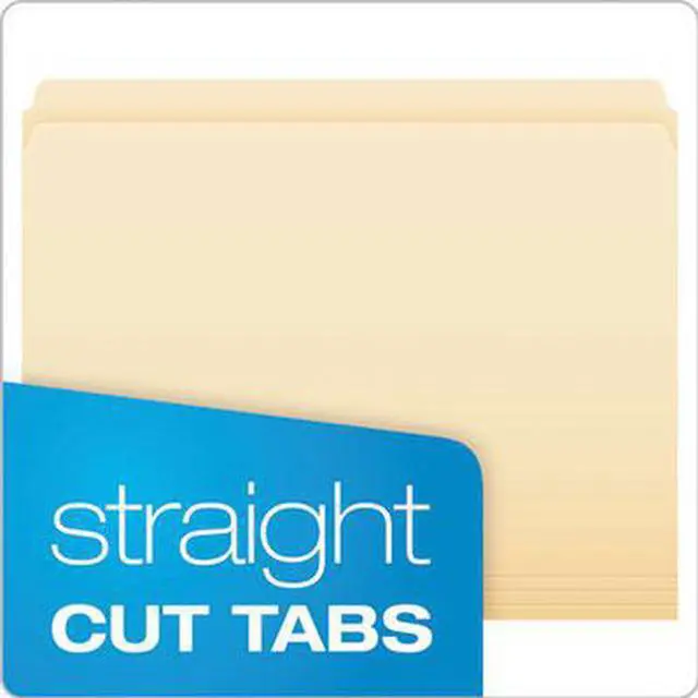 Alt view image 9 of 14 - Pendaflex Essentials File Folders Straight Cut Top Tab Letter Manila 100/Box 752