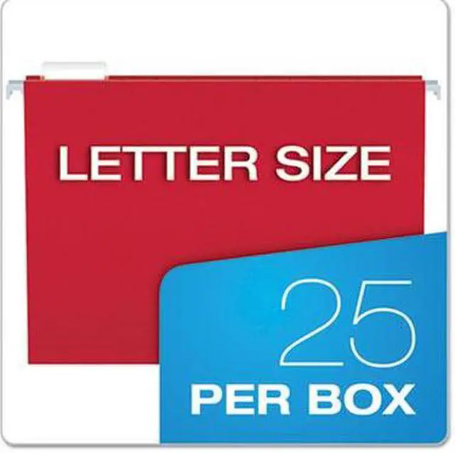 Alt view image 12 of 18 - Pendaflex Essentials Colored Hanging Folders 1/5 Tab Letter Assorted Colors 25/Box 81612