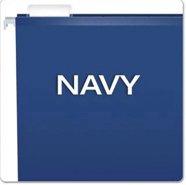 Alt view image 5 of 15 - Pendaflex Reinforced Hanging Folders 1/5 Tab Letter Navy 25/Box 415215NAV