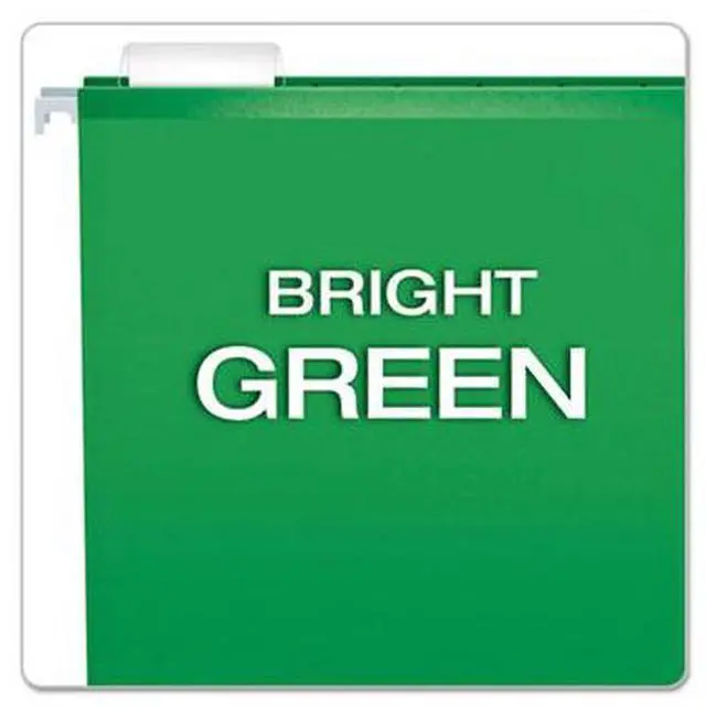 Alt view image 16 of 20 - Tops Pendaflex 415315BGR Reinforced Hanging Folders  Kraft  Legal  Bright Green  25/Box