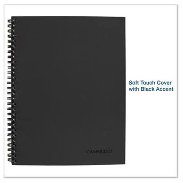 Alt view image 13 of 16 - Cambridge Action Planner Side Bound Business Notebook 7 1/2 x 9 1/2 Black 80 Sheets 06122