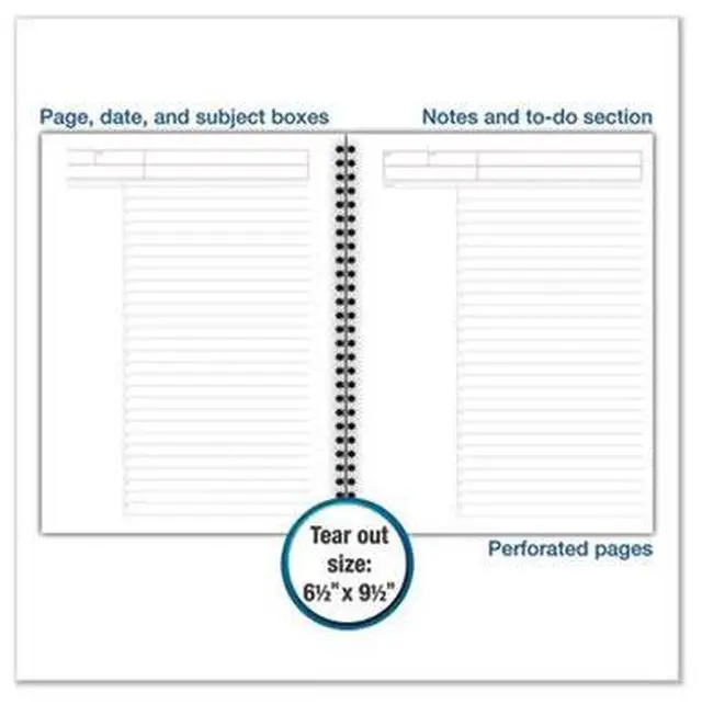 Alt view image 14 of 16 - Cambridge Action Planner Side Bound Business Notebook 7 1/2 x 9 1/2 Black 80 Sheets 06122