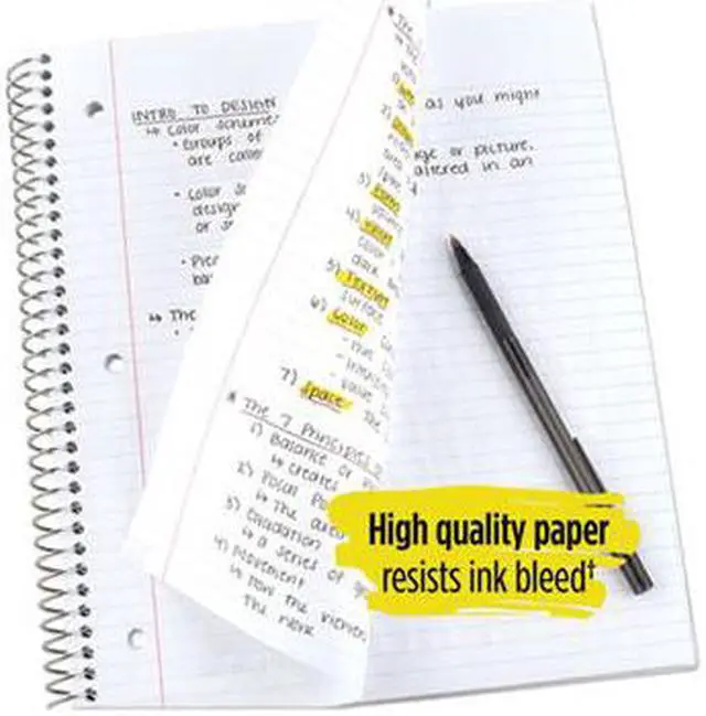 Alt view image 8 of 10 - Five Star 72055 Wirebound Notebook, College Rule, 11 X 8 1/2, 100 Sheets, Green