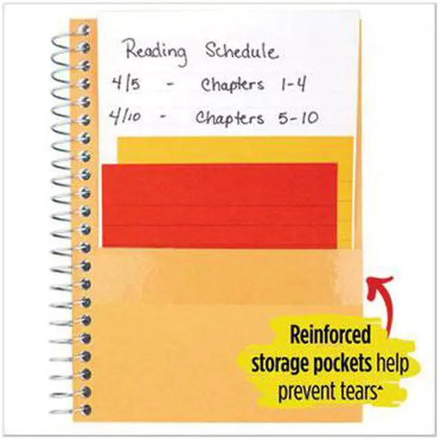 Alt view image 7 of 7 - Five Star 72057 Wirebound Notebook, College Rule, 11 X 8 1/2, 100 Sheets, Black