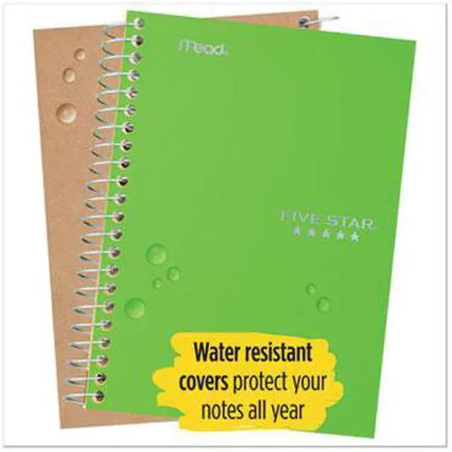 Alt view image 10 of 10 - Five Star 72055 Wirebound Notebook, College Rule, 11 X 8 1/2, 100 Sheets, Green