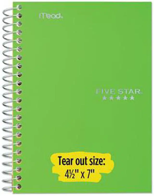 Alt view image 9 of 10 - Five Star 72055 Wirebound Notebook, College Rule, 11 X 8 1/2, 100 Sheets, Green