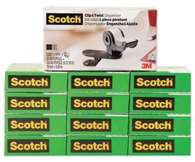 Alt view image 11 of 16 - Scotch 810K12C19 Tape Clip Dispenser