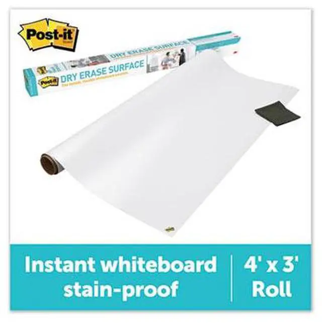 Alt view image 15 of 20 - Post-it Dry DEF4X3 - Erase Film with Adhesive Backing, 48 x 36, White