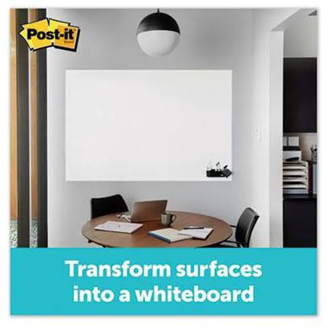 Alt view image 20 of 20 - Post-it Dry DEF4X3 - Erase Film with Adhesive Backing, 48 x 36, White