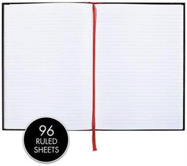 Alt view image 13 of 20 - Black n' Red Casebound Notebook Legal Rule 11 3/4 x 8 1/4 White 96 Sheets D66174