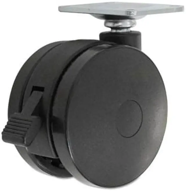 Alt view image 8 of 16 - Alera Casters for Height-Adjustable Table Bases Black 4/Set HT3004