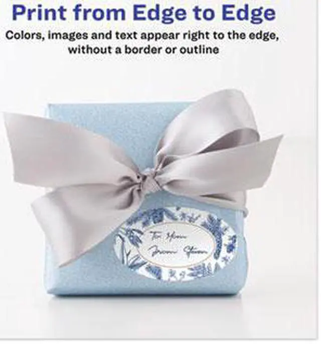 Alt view image 3 of 8 - Avery Oval Easy Peel Labels, 1-1/2 x 2-1/2, Glossy White 180/Pack (AVE22804)