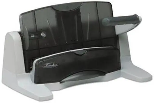 Alt view image 4 of 7 - Swingline Three-Hole Paper Punch, Metal, 40 Sheet Black  Metal  A7074357B