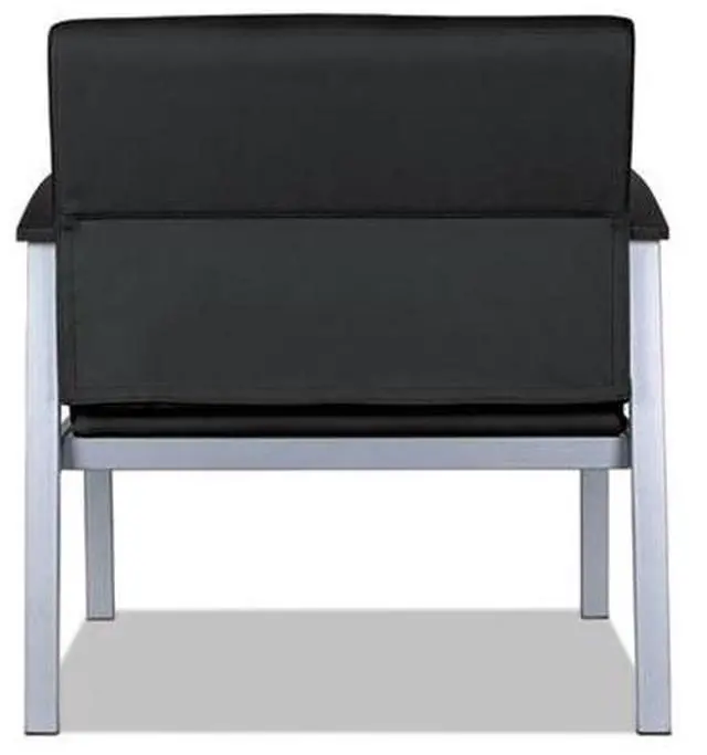 Alt view image 15 of 20 - Alera metaLounge Series High-Back Guest Chair 27.55" x 23.81" x 17.71" Black ML2219