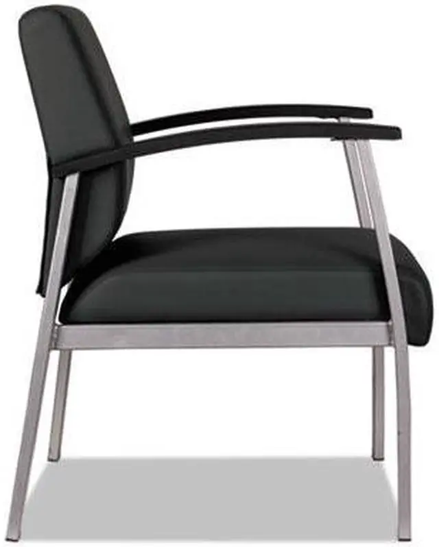 Alt view image 13 of 20 - Alera metaLounge Series Mid-Back Guest Chair, 21.85" x 23.62" x 17.71", Black