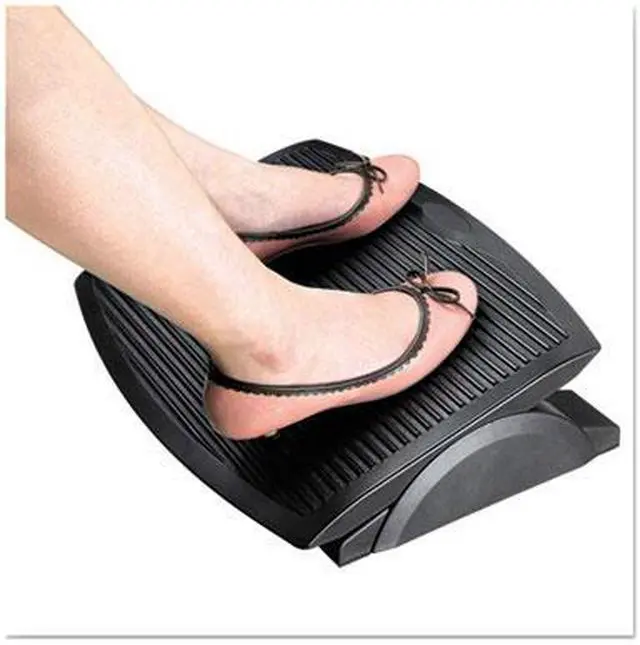 Alt view image 9 of 13 - Alera Ergo Tilt Footrest 13 3/4w x 17 3/4d x 3 3/8 to 5 1/8h Black FS312