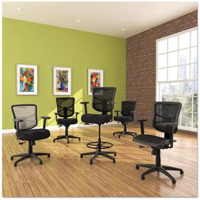 Alt view image 14 of 20 - Alera - EL4615 - Alera Elusion Series Mesh Stool, Black