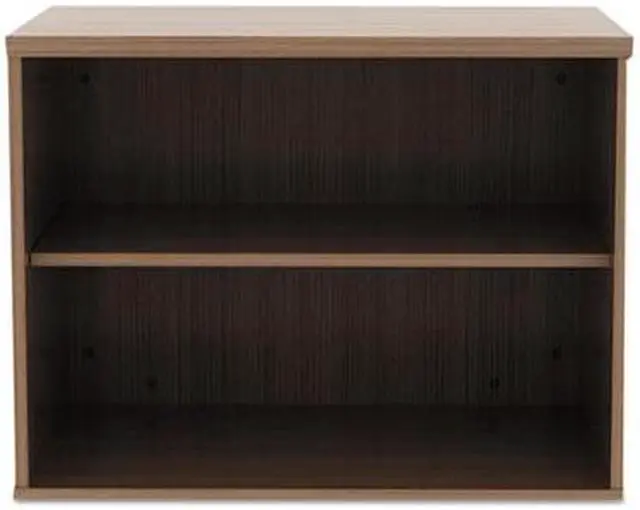 Alt view image 16 of 20 - Alera Open Office Low Storage Cabinet Credenza 29 1/2 x 19 1/8x 22 7/8 Walnut LS593020WA