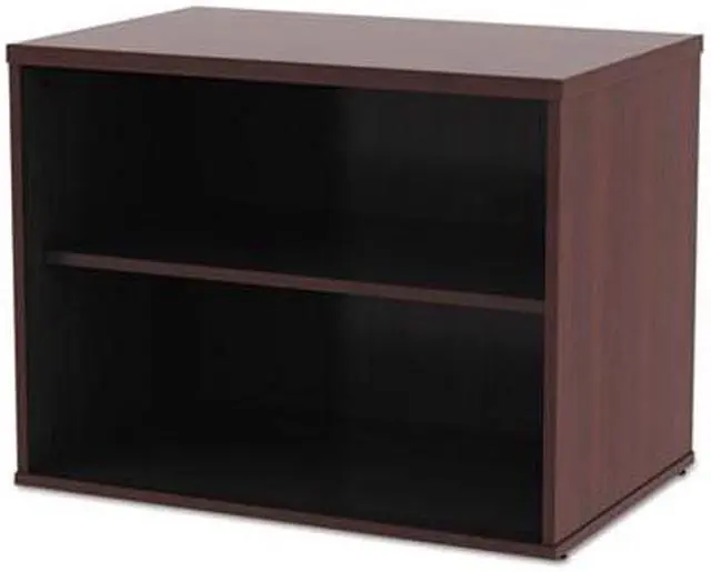 Alt view image 17 of 20 - Alera - LS593020MY - Alera Open Office Low Storage Cab Cred, 29 1/2w x 19 1/8d x 22 7/8h, Mahogany