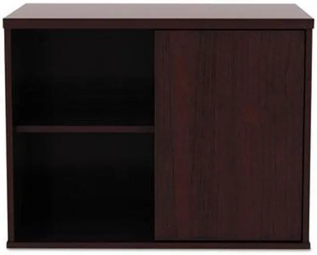 Alt view image 18 of 20 - Alera - LS593020MY - Alera Open Office Low Storage Cab Cred, 29 1/2w x 19 1/8d x 22 7/8h, Mahogany