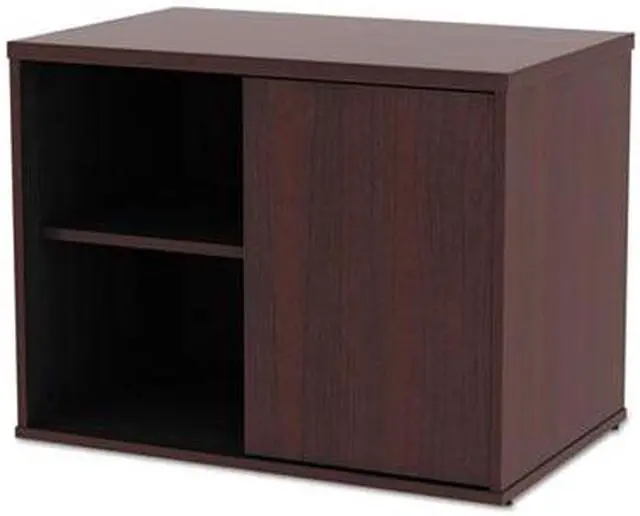 Alt view image 19 of 20 - Alera - LS593020MY - Alera Open Office Low Storage Cab Cred, 29 1/2w x 19 1/8d x 22 7/8h, Mahogany