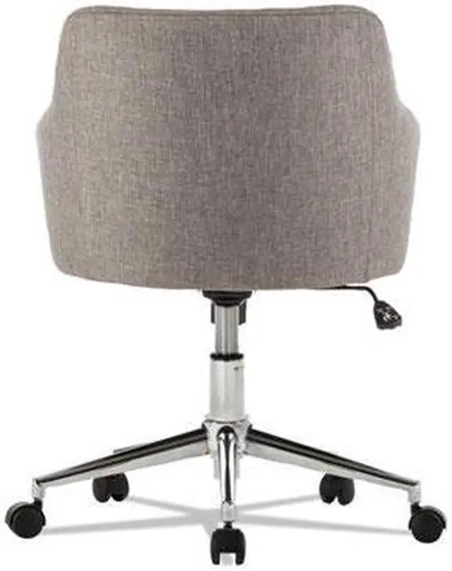 Alt view image 9 of 17 - Alera ALECS4251 Captain Series Mid-Back Chair, Gray Tweed