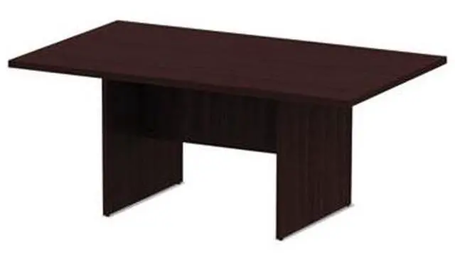 Alt view image 6 of 9 - Alera Valencia Series Conference Table Rectangle 70 7/8wx41 3/8dx29 1/2h Mahogany VA717242MY