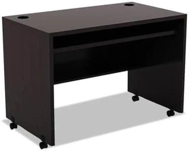 Alt view image 11 of 17 - Alera Valencia Series Mobile Workstation Desk, 41 3/8 X 23 5/8x 29 5/8, Espresso