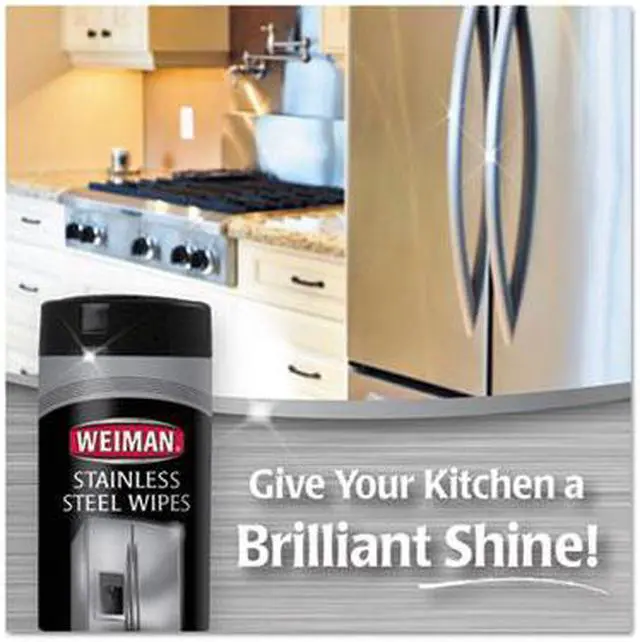 Alt view image 10 of 20 - Weiman 30 Count Stainless Steel Cleaning Wipes