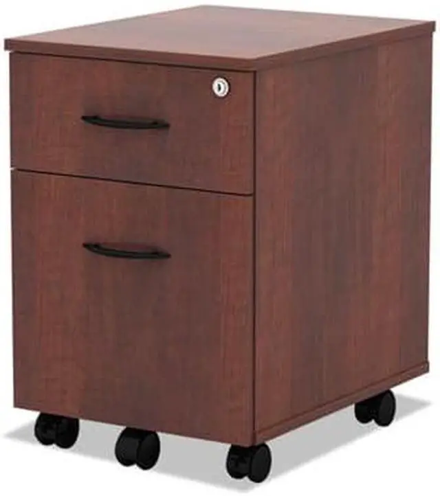 Alt view image 12 of 14 - Alera - VABFMC - Alera Valencia Series Mobile B/F Pedestal, 14 7/8 x 19 1/8 x 22 7/8, Med. Cherry