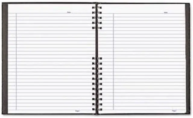 Alt view image 9 of 12 - Blueline NotePro Notebook 11 x 8 1/2 White Paper Black Cover 100 Ruled Sheets A10200BLK
