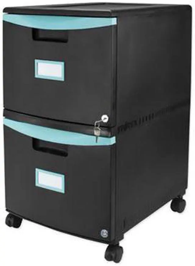 Alt view image 6 of 11 - Storex 2-drawer Mobile File Cabinet