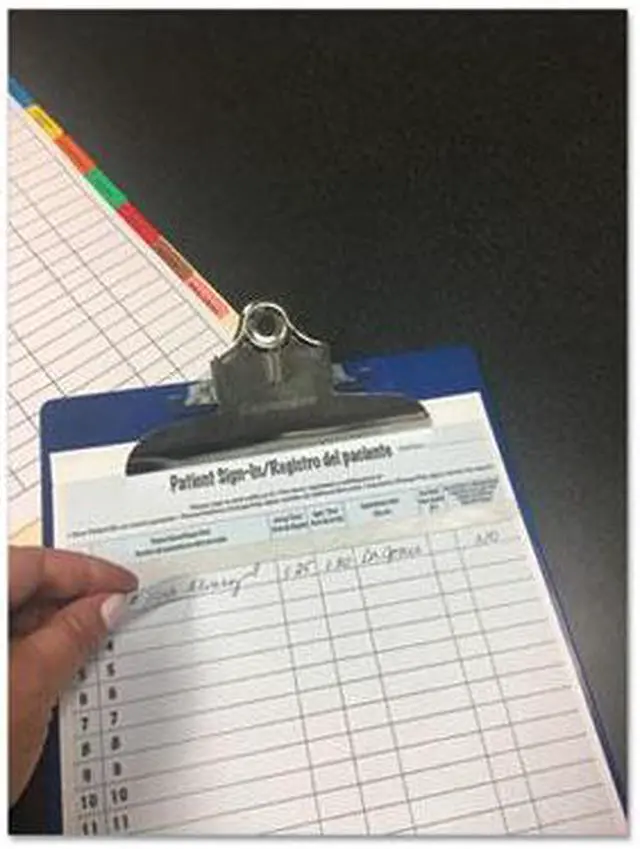 Alt view image 11 of 20 - Tabbies Patient Sign-in Label Forms - Letter - 8 1/2" x 11" Sheet Size - Blue Sheet(s) - 125 / Pack