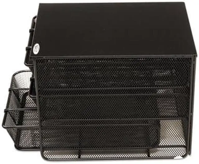 Alt view image 11 of 20 - 3 Drawer Hospitality Organizer 7 Compartments 11 1/2w x 8 1/4d x 8 1/4h Bk