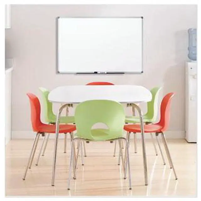 Alt view image 10 of 20 - Mead Dry-erase Board w/Marker Tray, Aluminum - MEA85358